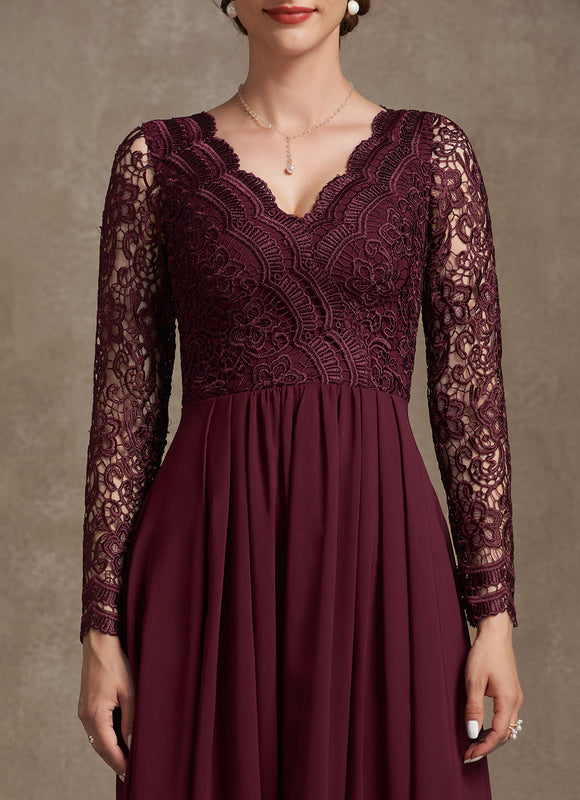 Robe Asymétrique Mousseline Fleurie - gallery 1