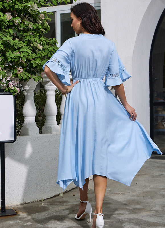 Robe A Volant Asymetrique - gallery 1