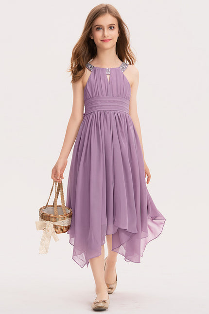 Robe Asymétrique Lavande Élégante - gallery 1