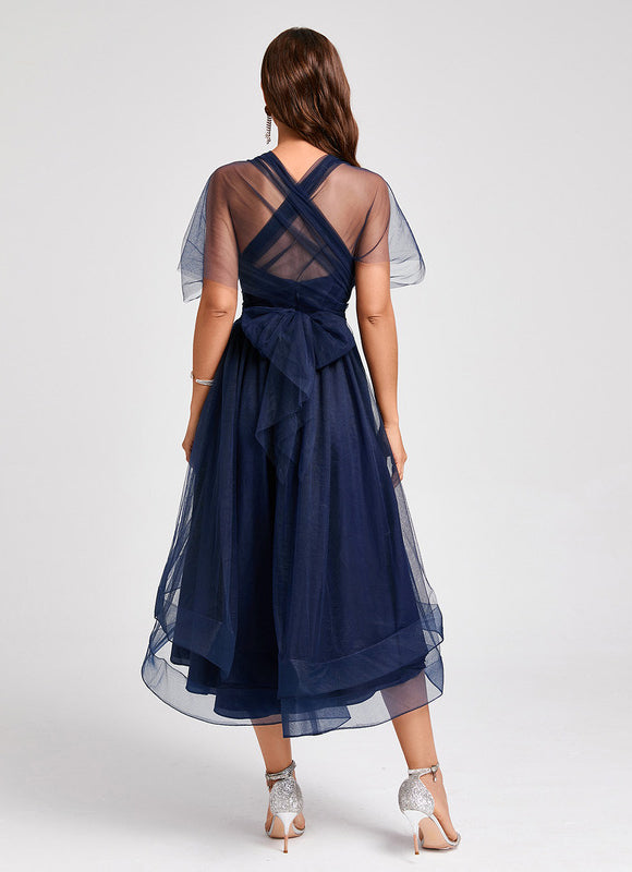 Robe Asymétrique Tulle Chic - gallery 4