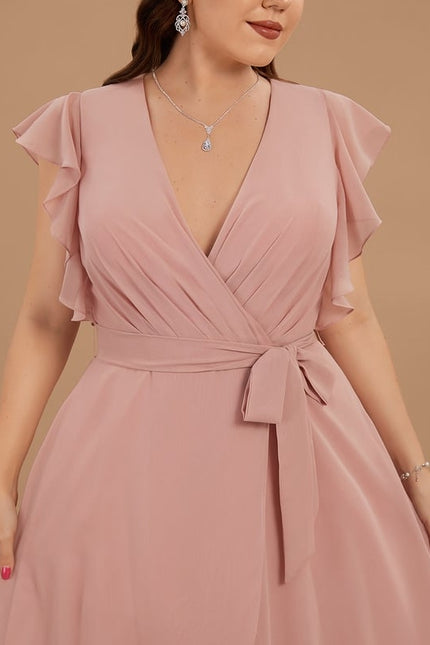 Robe Asymétrique Fluide Vert Pâle - gallery 6