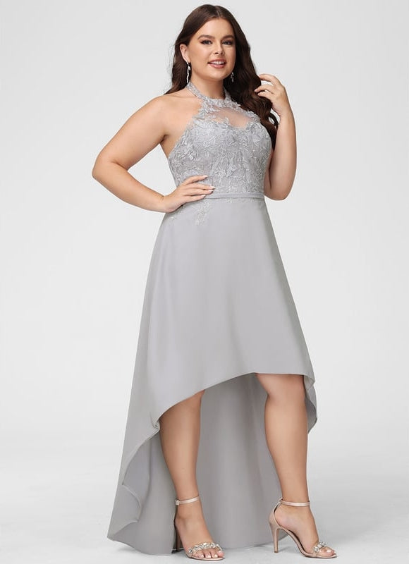 Robe Asymétrique Dentelle Couture - gallery 9