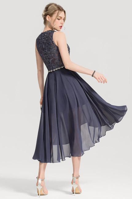 Robe Asymétrique Mousseline Chic - gallery 5
