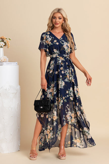 Robe Asymétrique Maxi Vaporeuse - gallery 2