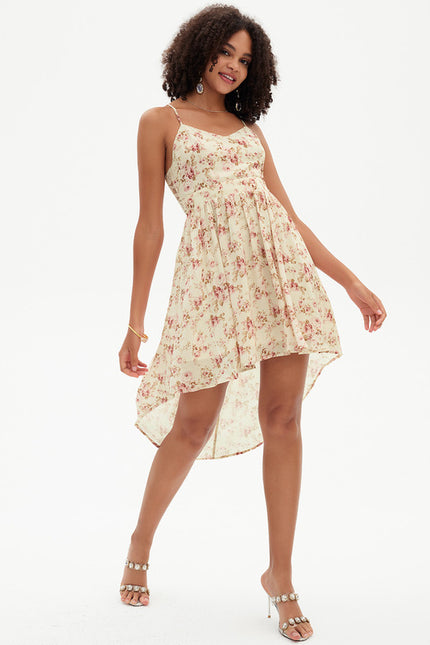 Robe Asymétrique Sérénité Florale - gallery 1