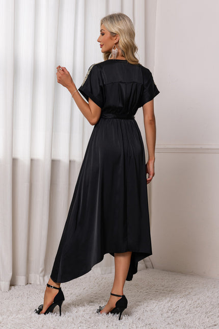 Robe Asymétrique Noire Chic - gallery 1
