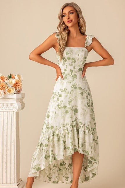 Robe Asymétrique Florale Légère