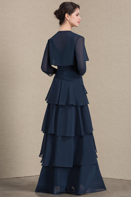 Robe Asymétrique Fluide Argentée - gallery 3