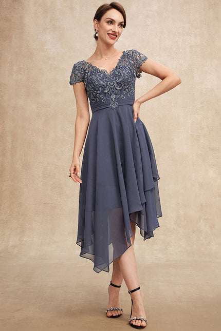 Robe Asymétrique Mousseline Fleurie