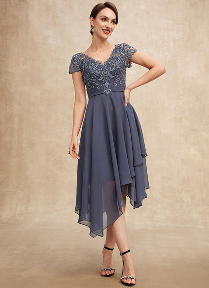 Robe Asymétrique Mousseline Fleurie