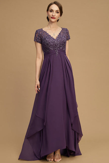 Robe Asymétrique Violette Chic - gallery 6