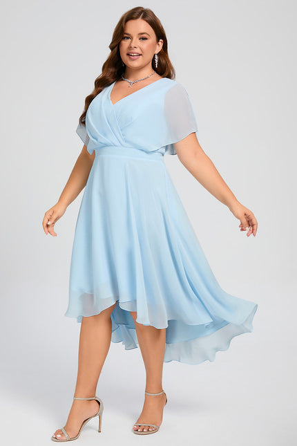 Robe Asymétrique Fluide Vert Pâle - gallery 9