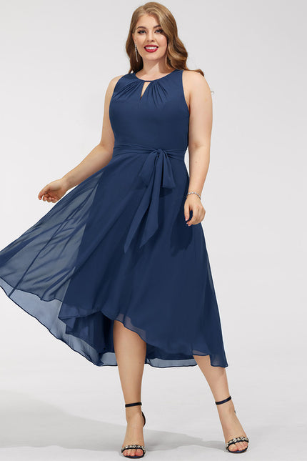 Robe Asymétrique Fluide Nuit - gallery 6