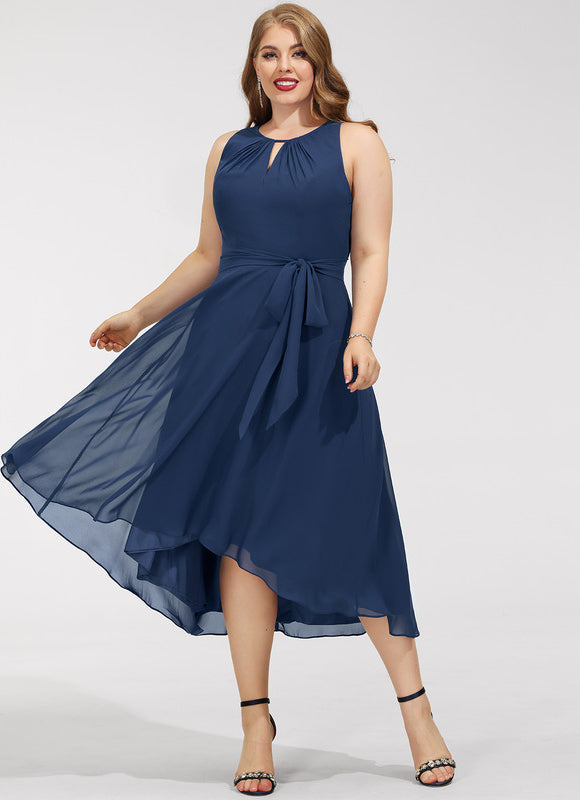 Robe Asymétrique Fluide Nuit - gallery 6