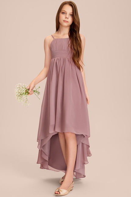 Robe Asymétrique Évasée Vert Deau - gallery 5