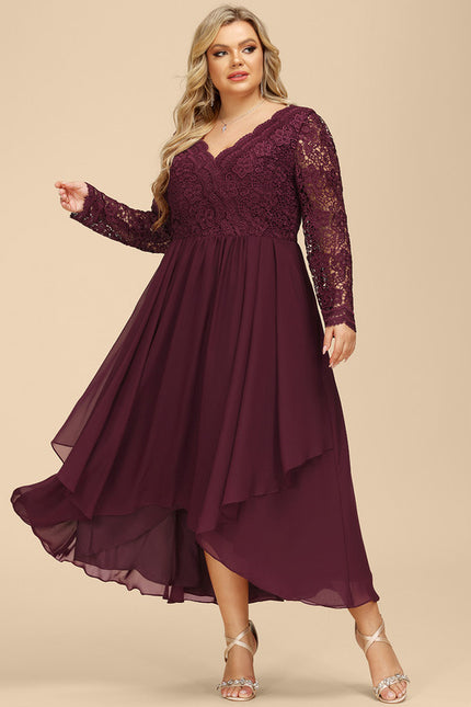 Robe Asymétrique Mousseline Fleurie - gallery 7