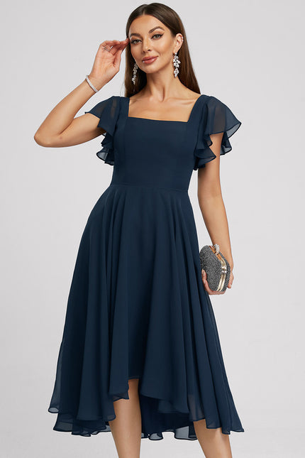 Robe Asymétrique Fluide Chic - gallery 1