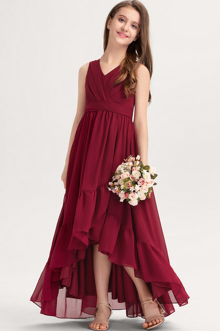 Robe Asymétrique Bourgogne Élégante - gallery 1