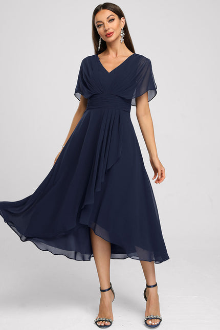 Robe Asymétrique Fluide Vert Pâle - gallery 1