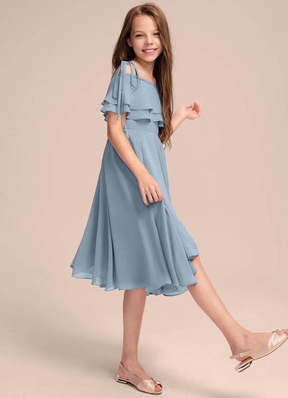 Robe Asymetrique Gaze De Coton - gallery 3