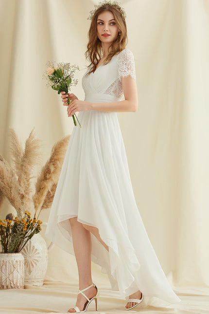Robe Asymétrique Élégante Dentelle
