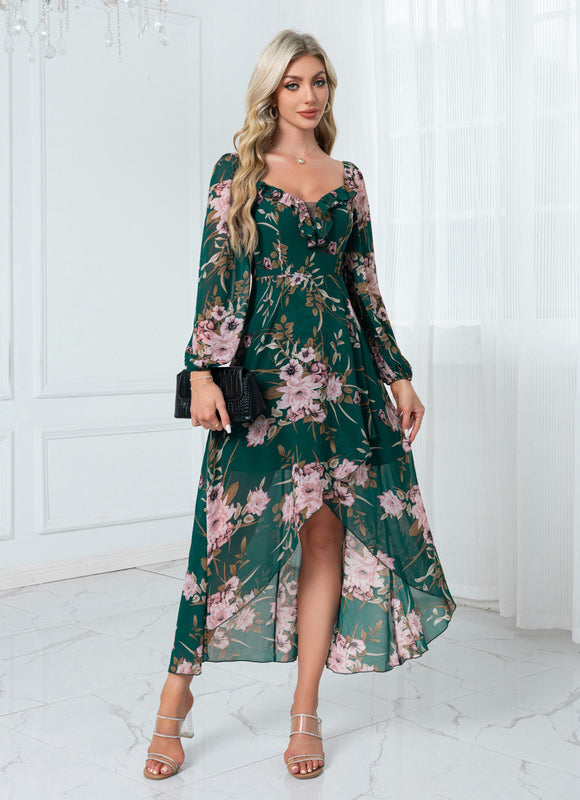 Robe Fleurie Asymétrique - gallery 4
