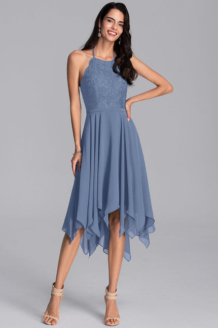 Robe Asymétrique Céleste Effusion - gallery 5