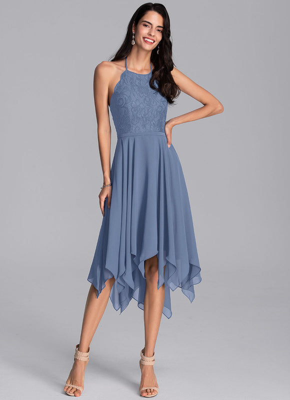 Robe Asymétrique Céleste Effusion - gallery 5