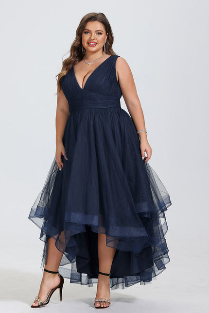 Robe Asymétrique Tulle Aérienne - gallery 9