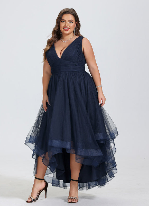 Robe Asymétrique Tulle Aérienne - gallery 9