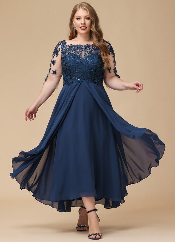 Robe Asymétrique Envoûtante Élégante - gallery 8