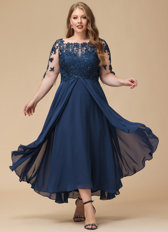 Robe Asymétrique Fluide Brodée - gallery 8