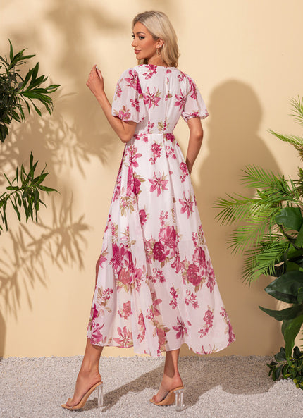 Robe Asymétrique Maxi Vaporeuse