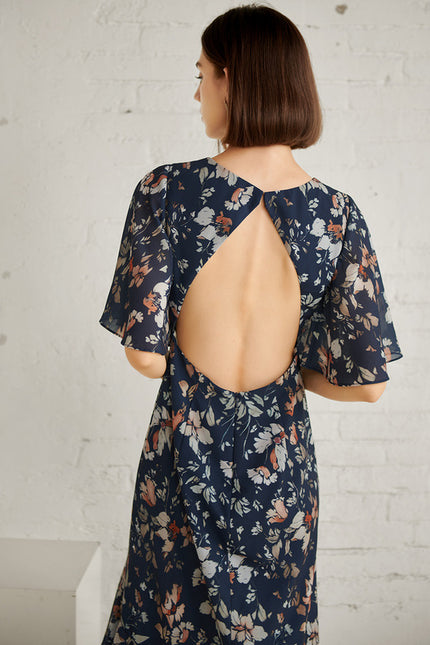 Robe Asymétrique Maxi Vaporeuse - gallery 4