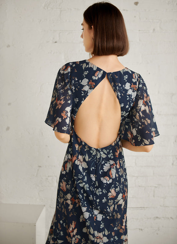 Robe Asymétrique Maxi Vaporeuse - gallery 4