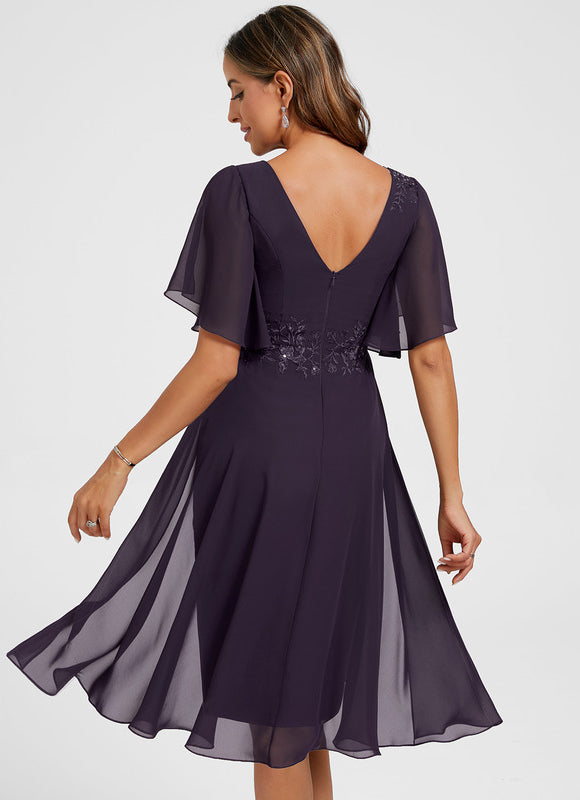 Robe Mousseline Asymétrique - gallery 6