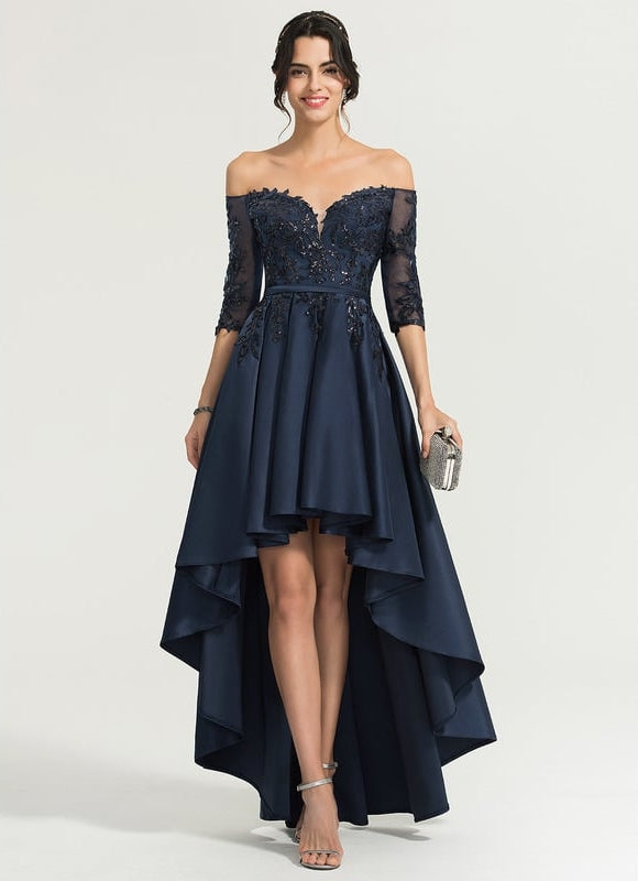 Robe Asymétrique Élégance Marine
