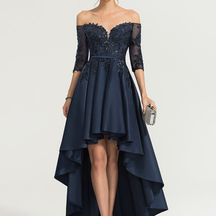 Robe Asymétrique De Soirée Chic