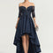 Robe Asymétrique De Soirée Chic
