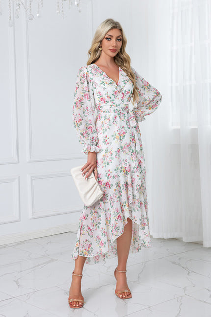 Robe Asymétrique Bordeaux