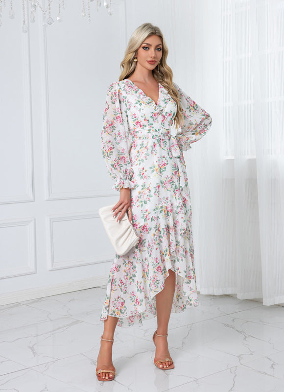 Robe Asymétrique Bordeaux