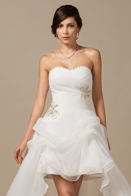 Robe Asymétrique Organza Éclatante - gallery 5