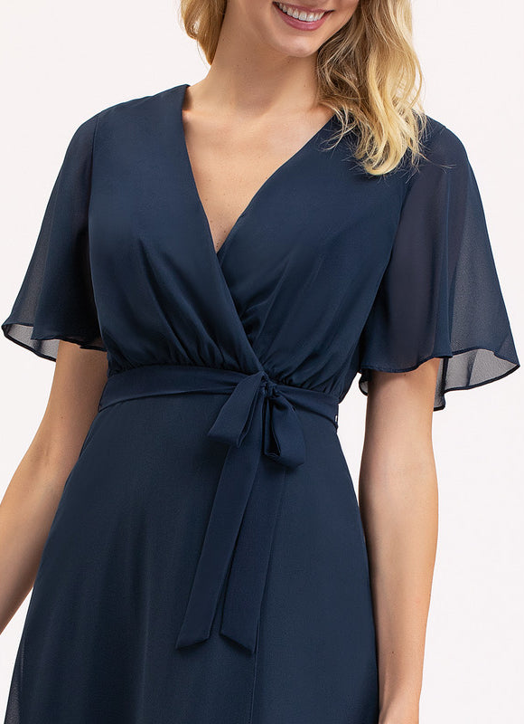 Robe Asymétrique Mousseline Vaporeuse - gallery 4