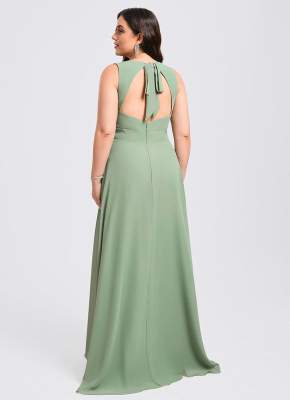 Robe Asymétrique Fluide Vert Émeraude - gallery 9