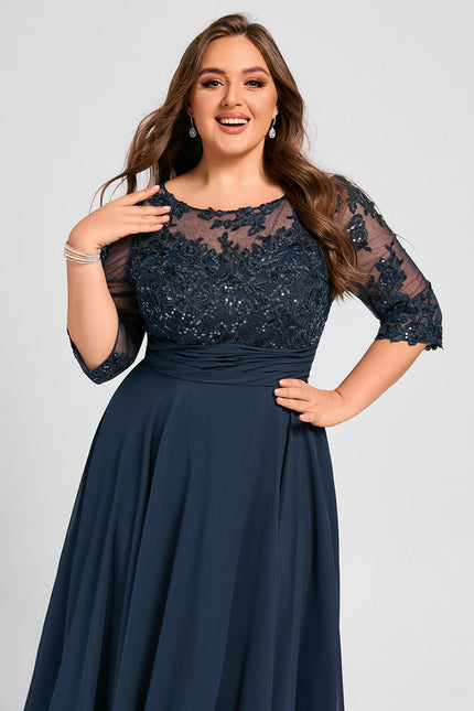 Robe Grande Taille Asymétrique - gallery 8