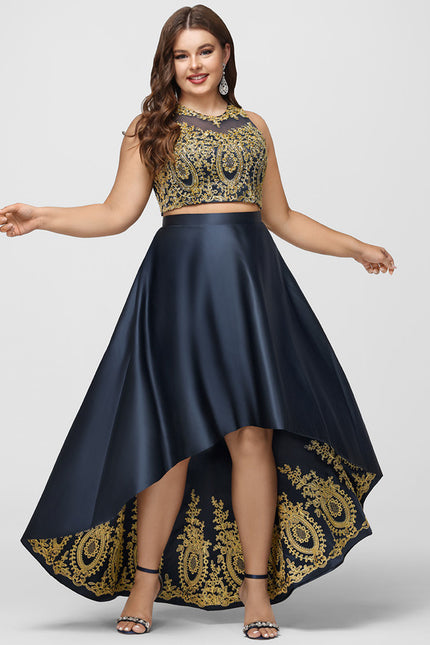 Robe Asymétrique Satinée Éclatante - gallery 5