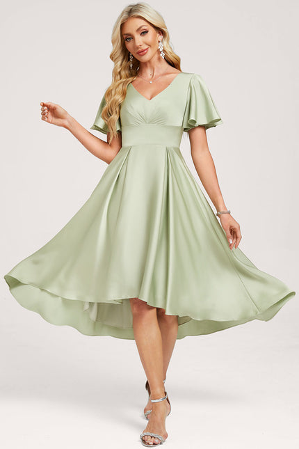 Robe Asymétrique Harmonie Émeraude - gallery 2