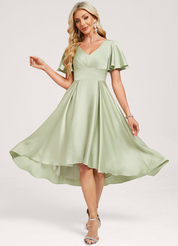 Robe Asymétrique Harmonie Émeraude - gallery 2