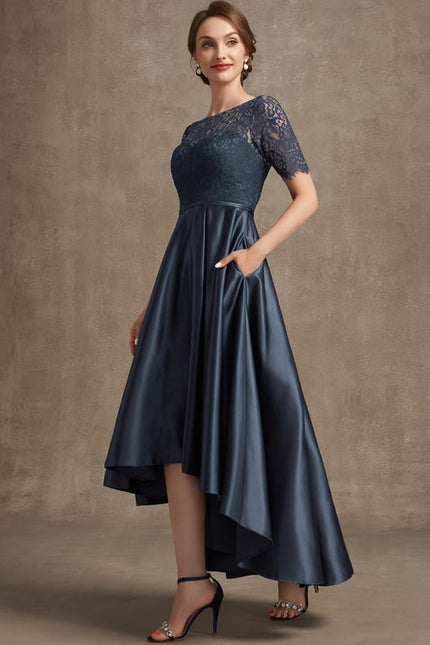Robe Asymétrique Satin Chic - gallery 3