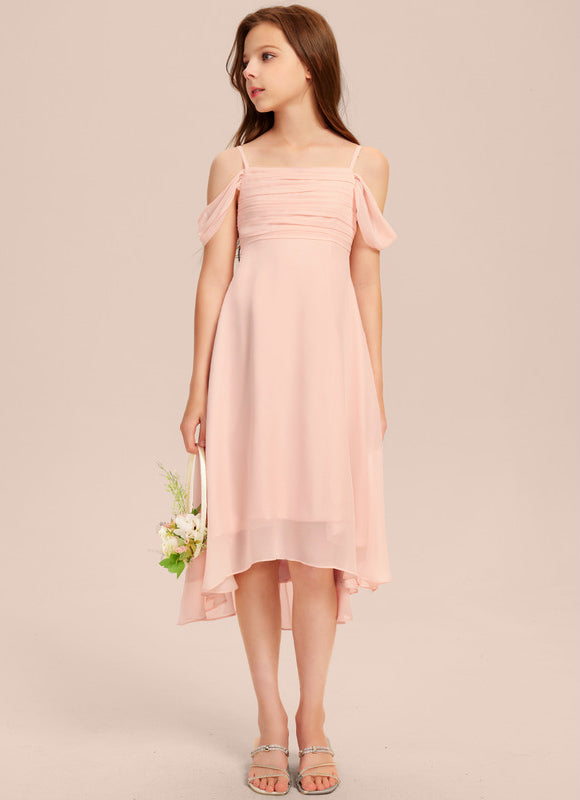 Robe Asymétrique Asymétrique Vert Pâle - gallery 4